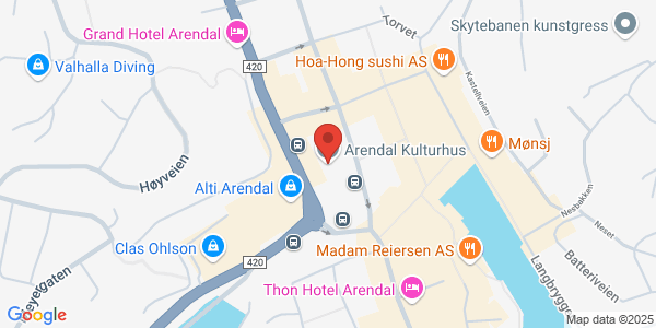 Map displaying event location