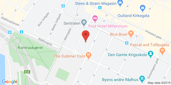 Map displaying event location