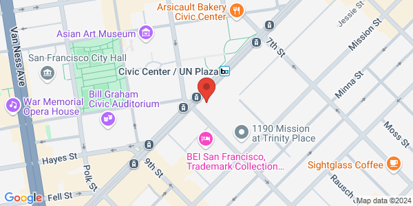 Map displaying event location
