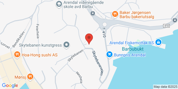 Map displaying event location