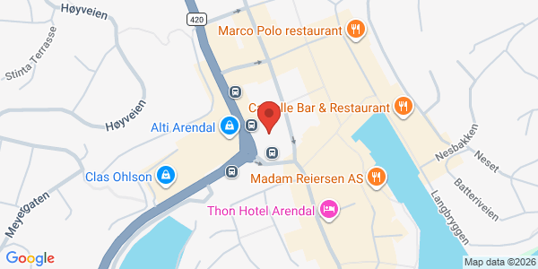 Map displaying event location