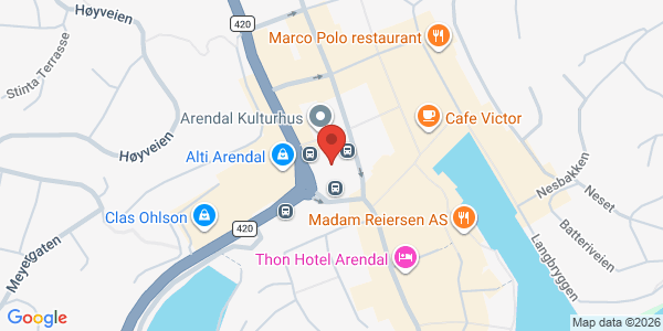 Map displaying event location