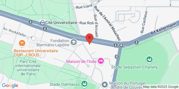 Map displaying event location