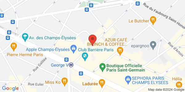 Map displaying event location