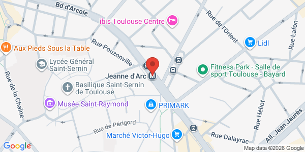 Map displaying event location