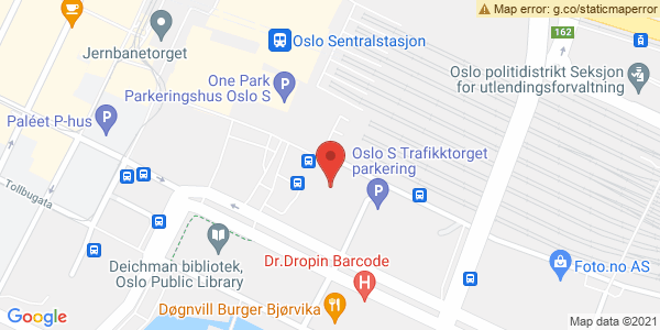 Map displaying event location