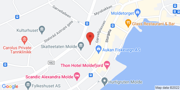 Kart som viser hvor arrangementet foregår