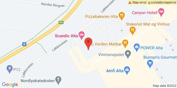 Kart som viser hvor arrangementet foregår