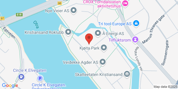 Kart som viser hvor arrangementet foregår