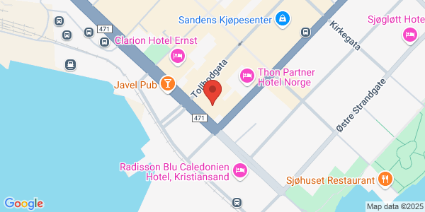 Map displaying event location