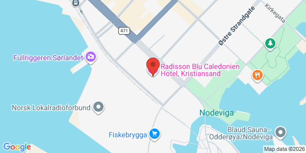 Kart som viser hvor arrangementet foregår