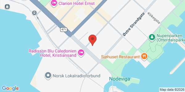 Kart som viser hvor arrangementet foregår