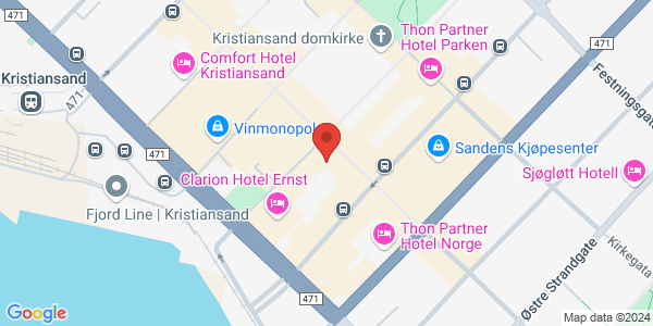 Map displaying event location