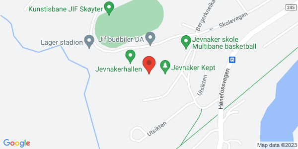 Map displaying event location