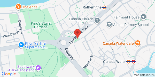 Map displaying event location