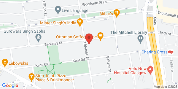 Map displaying event location