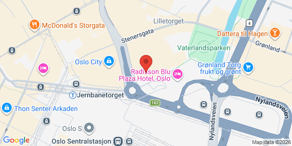 Kart som viser hvor arrangementet foregår