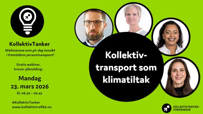 Webinar: Kollektivtransport som klimatiltak