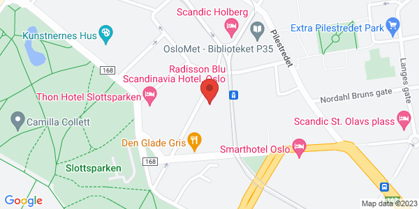 Map displaying event location