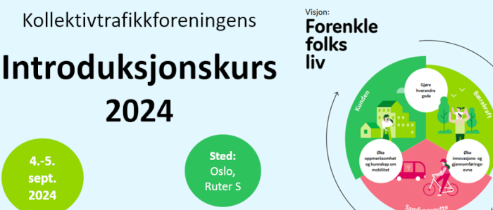 Kollektivtrafikkforeningens introduksjonskurs 2024