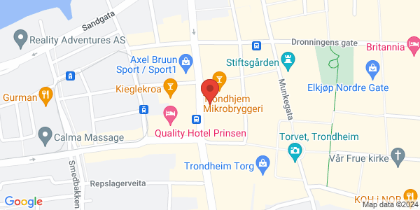 Kart som viser hvor arrangementet foregår