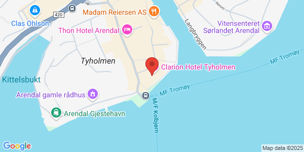 Map displaying event location