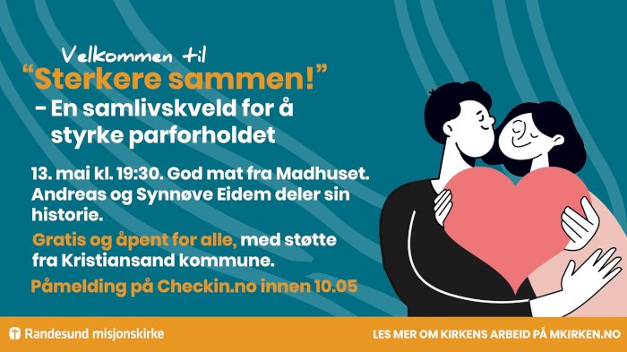 Samlivskveld - "Sterkere sammen" - Randesund misjonskirke