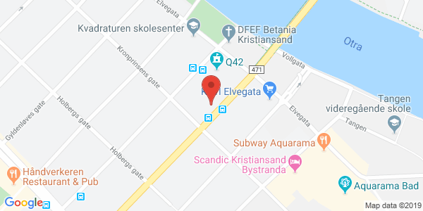 Kart som viser hvor arrangementet foregår