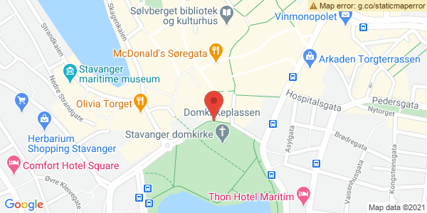 Kart som viser hvor arrangementet foregår