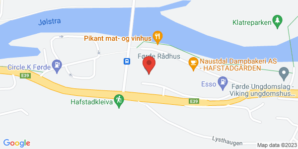 Map displaying event location