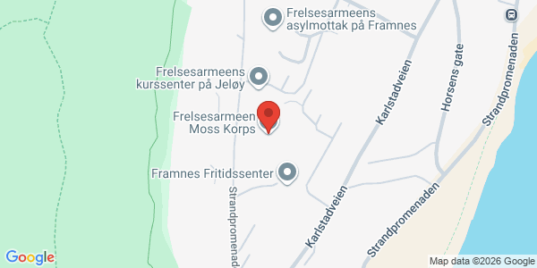 Kart som viser hvor arrangementet foregår