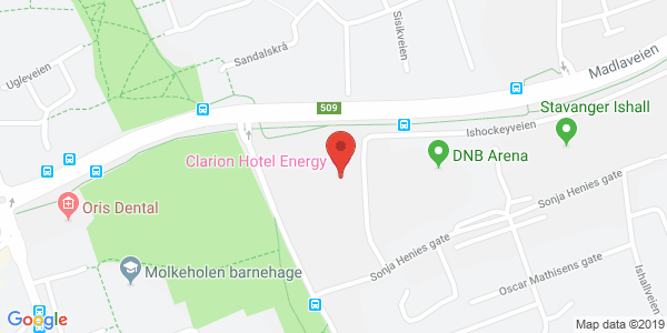 Map displaying event location