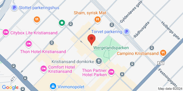 Map displaying event location