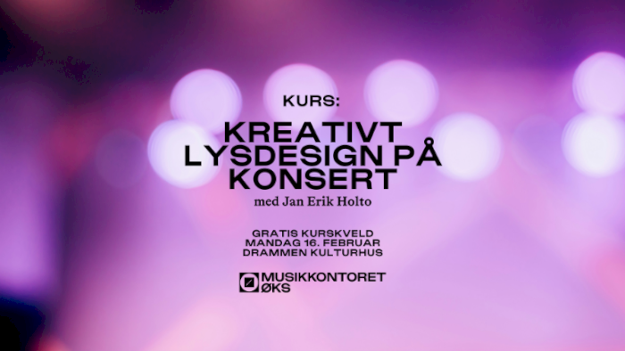 Kreativt lysdesign på konsert