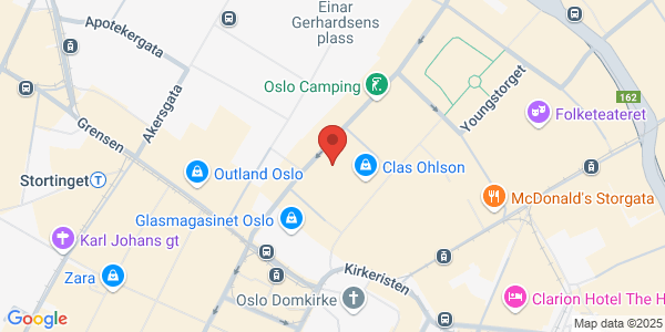 Map displaying event location