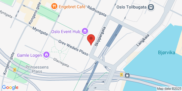 Map displaying event location
