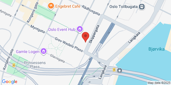 Kart som viser hvor arrangementet foregår