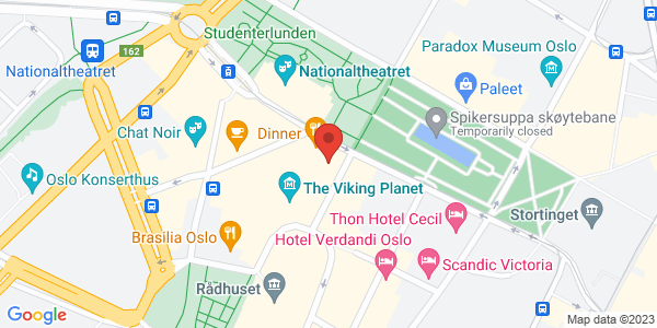 Kart som viser hvor arrangementet foregår