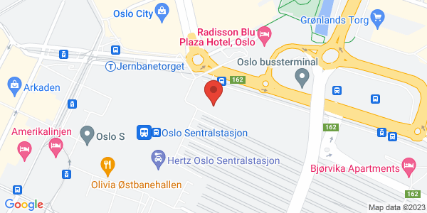Map displaying event location