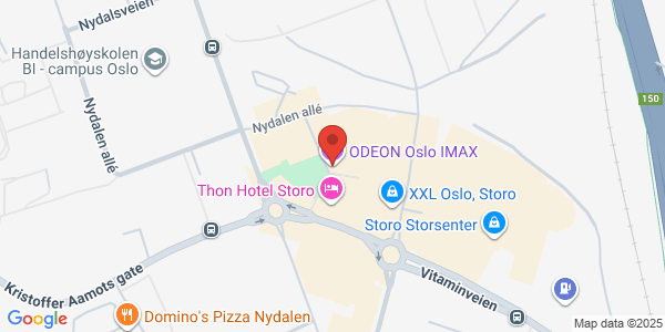 Map displaying event location