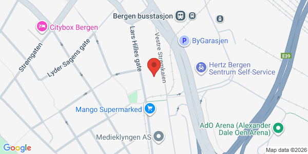 Map displaying event location
