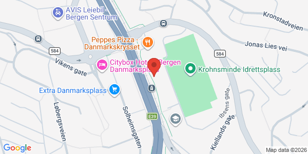 Map displaying event location