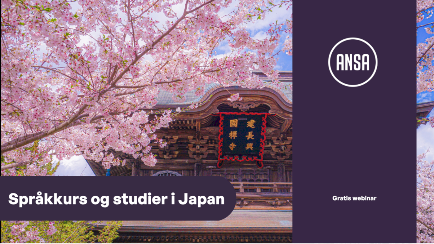 Språkkurs og studier i Japan UTSATT