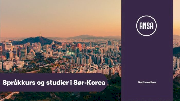 Språkkurs og studier i Sør-Korea