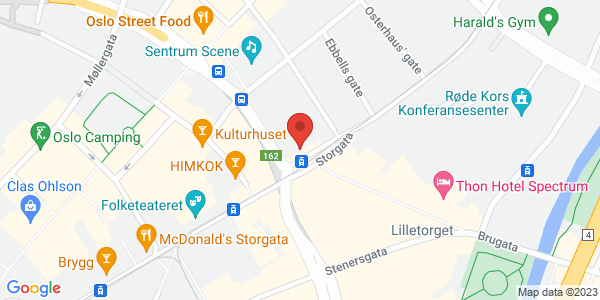 Map displaying event location