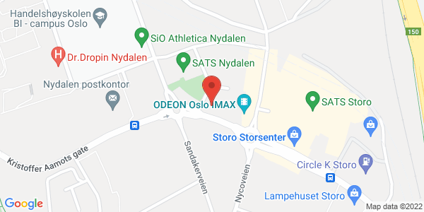 Map displaying event location