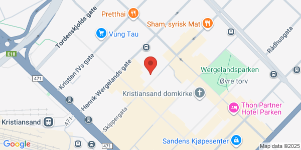 Map displaying event location