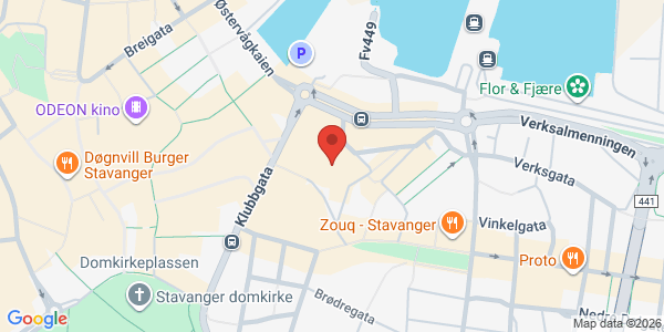 Map displaying event location