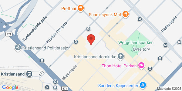 Map displaying event location