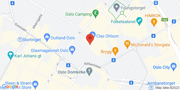 Kart som viser hvor arrangementet foregår